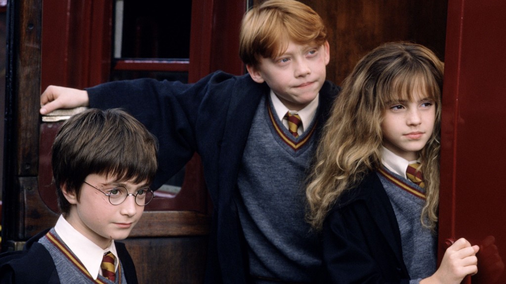 Von links: Harry Potter und seine Klassenkameraden Ron und Hermine (Foto: Warner Bros.)