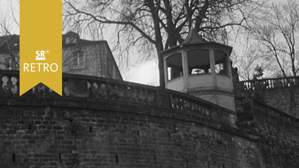 Foto: Die Schlossmauer in Saarbrücken