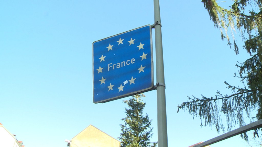 Grenzschild zu Frankreich (Foto: SR)