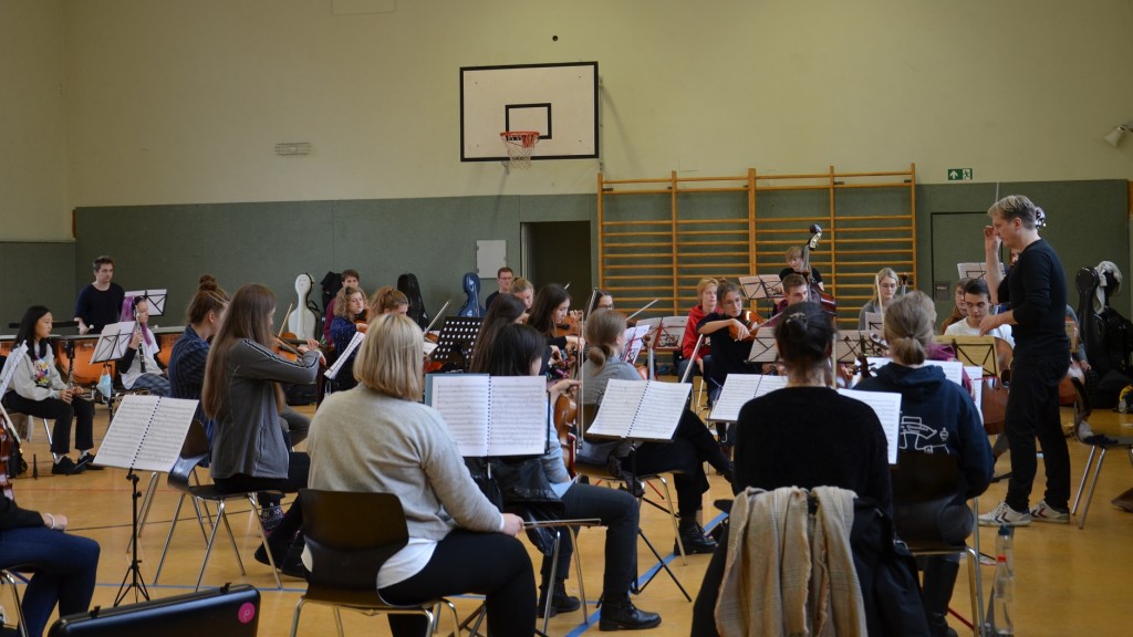 Das Landes-Jugend-Symphonie-Orchester Saar bei einer Probe