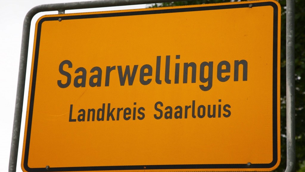 Foto: Ortsschild Saarwellingen