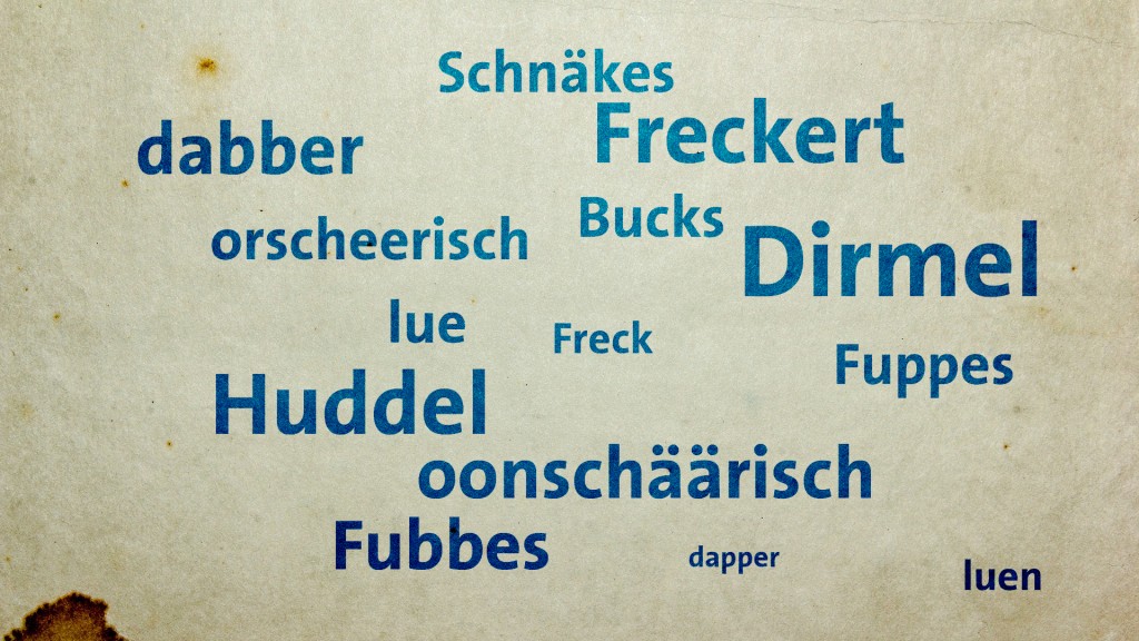 Saarländische Wörter