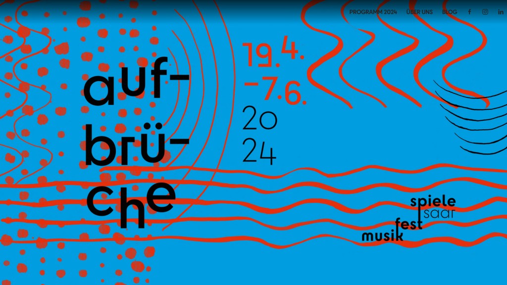 Screenshot Homepage Musikfestspiele Saar 2024