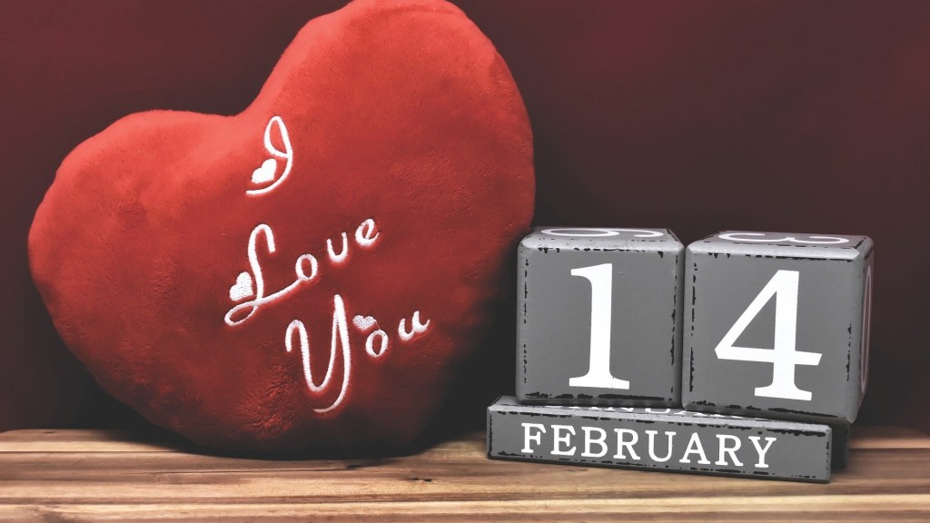 Herz und Datum 14. Februar