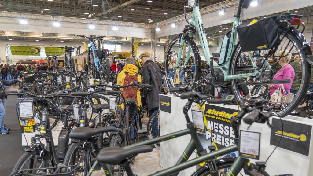 Pedelecverkauf auf einer Messe