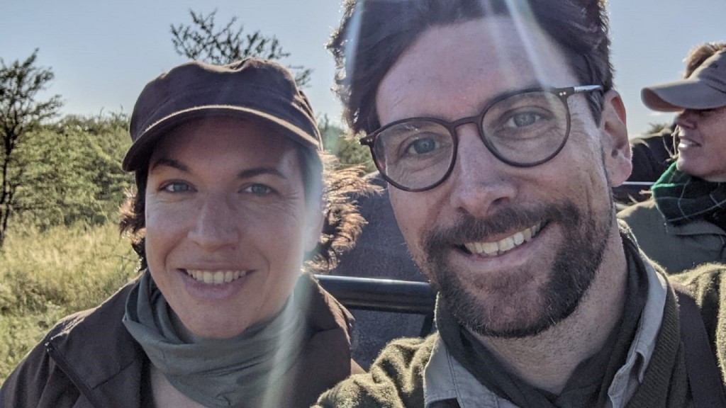 SR 3 Reporter Christoph Borgans auf Safari mit seiner Freundin.