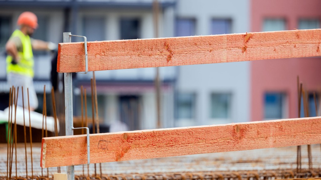 Baustelle eines Wohngebäudes