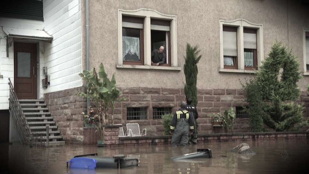 Foto: Hochwasser in den Straßen