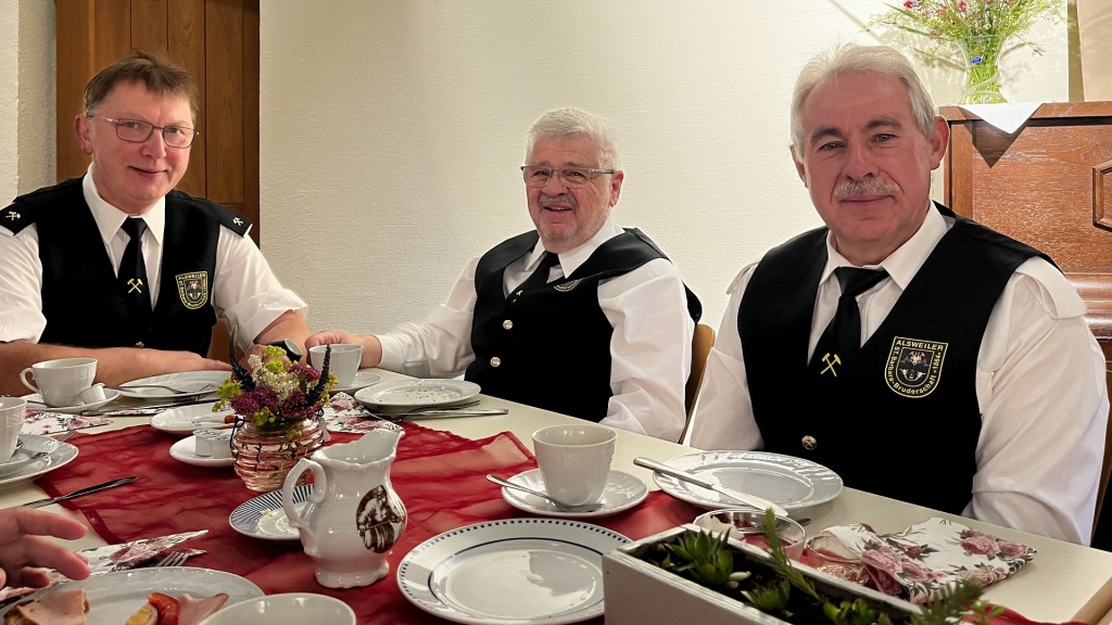 Mitglieder der Sankt Barbara Bruderschaft