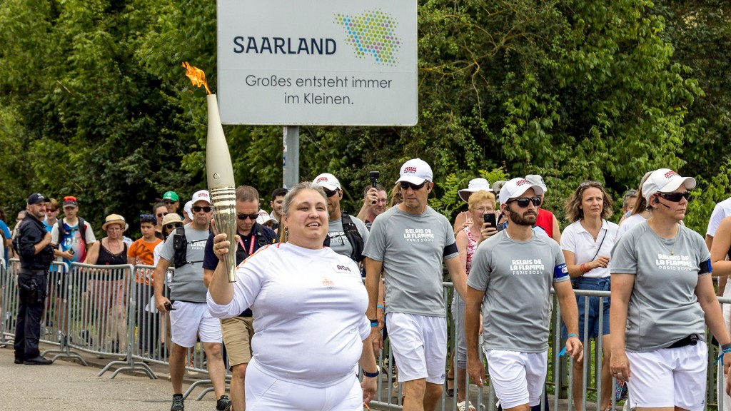Das olympische Feuer im Saarland