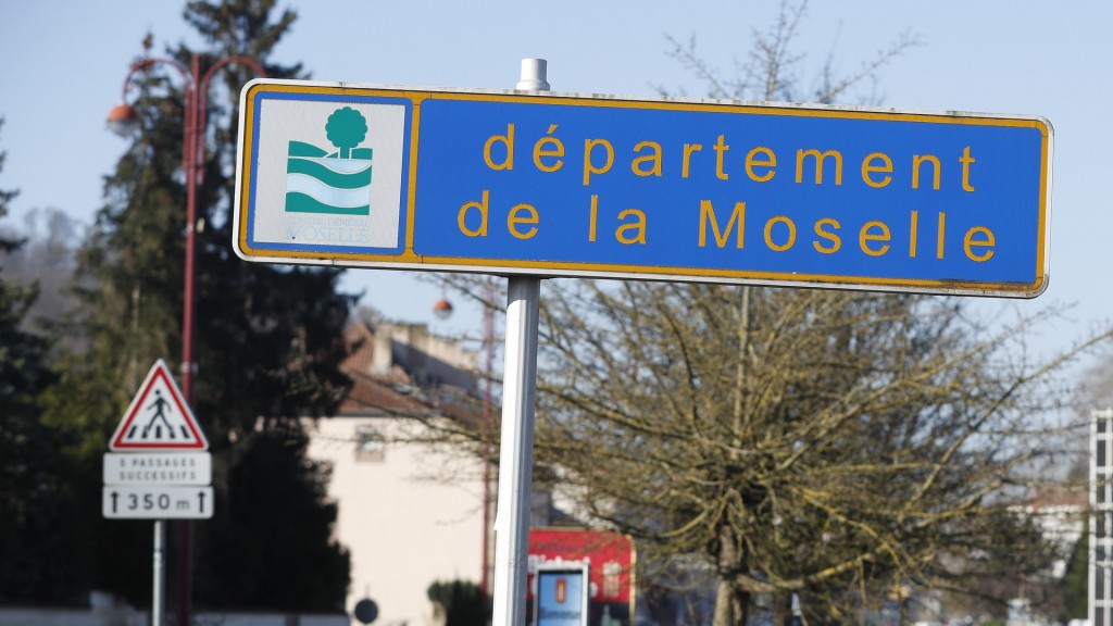 Schild Departement de la Moselle