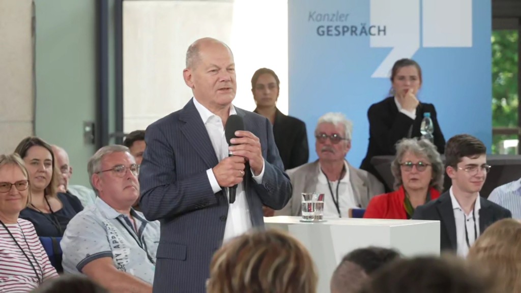 Kanzlergespräch mit Olaf Scholz in Saarbrücken