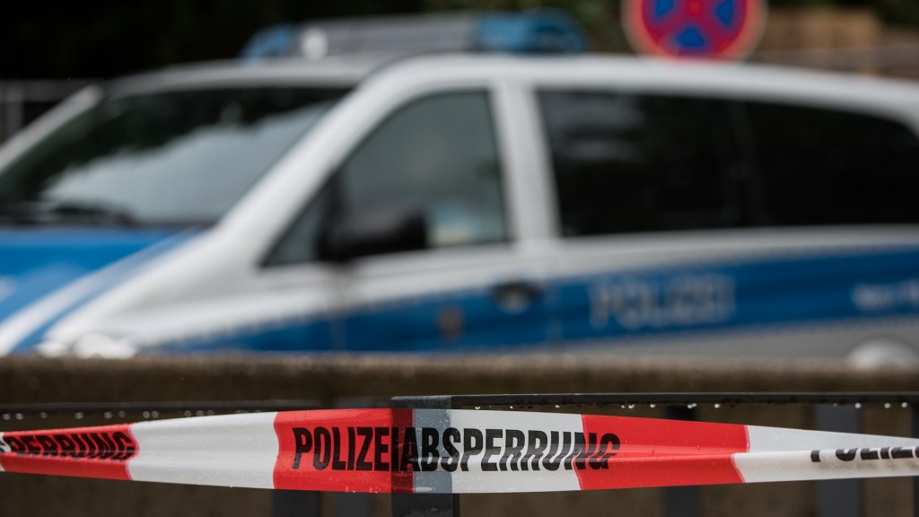 Eine Absperrung der Polizei