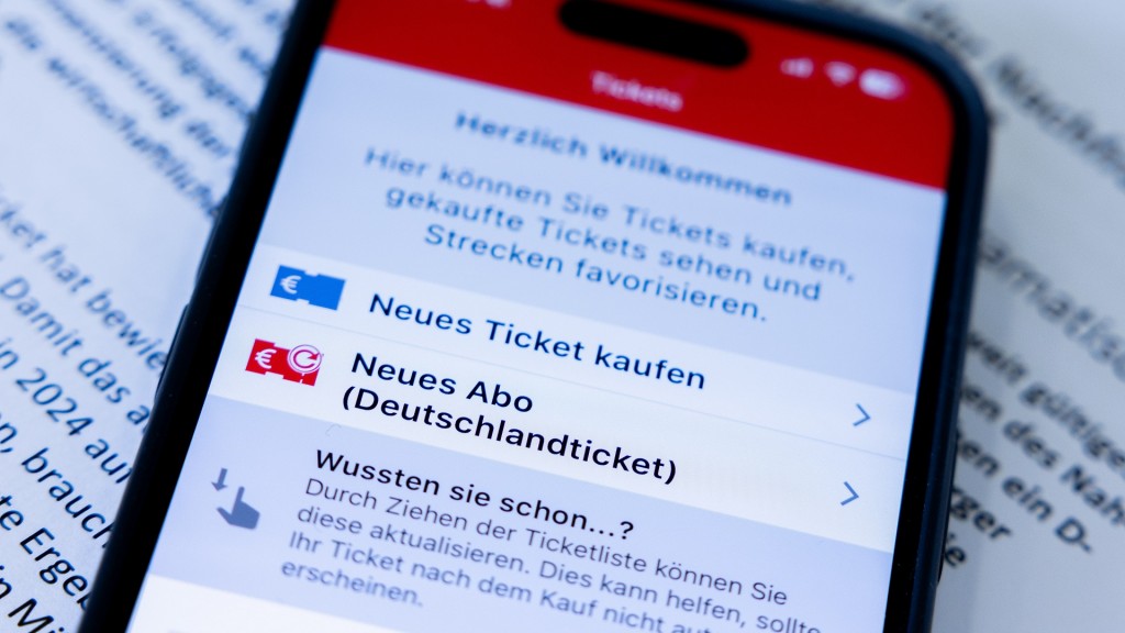 Deutschlandticket in einer App