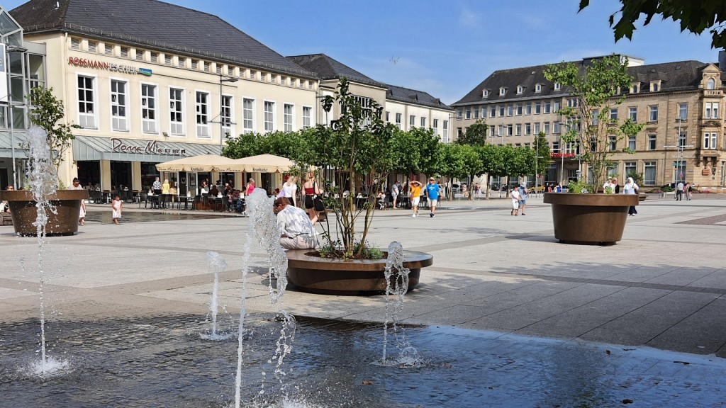 Saarlouis, Kleiner Markt im Sommer