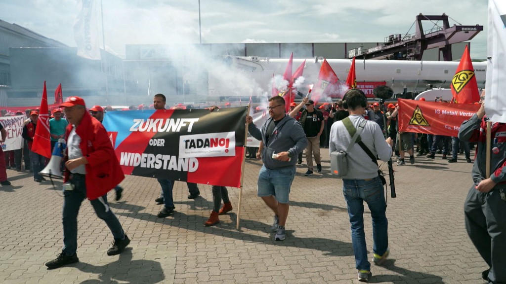 Warnstreik von Tadano-Beschäftigten