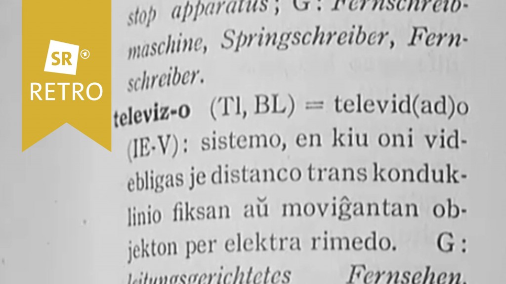 Ausschnitt aus einem Esperanto-Wörterbuch