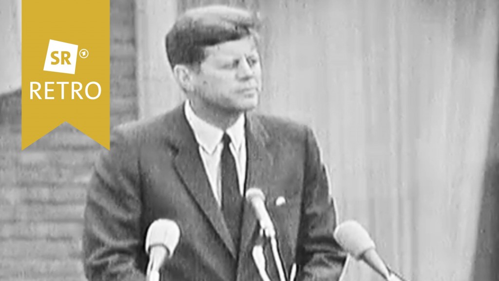 John F. Kennedy am Rednerpult