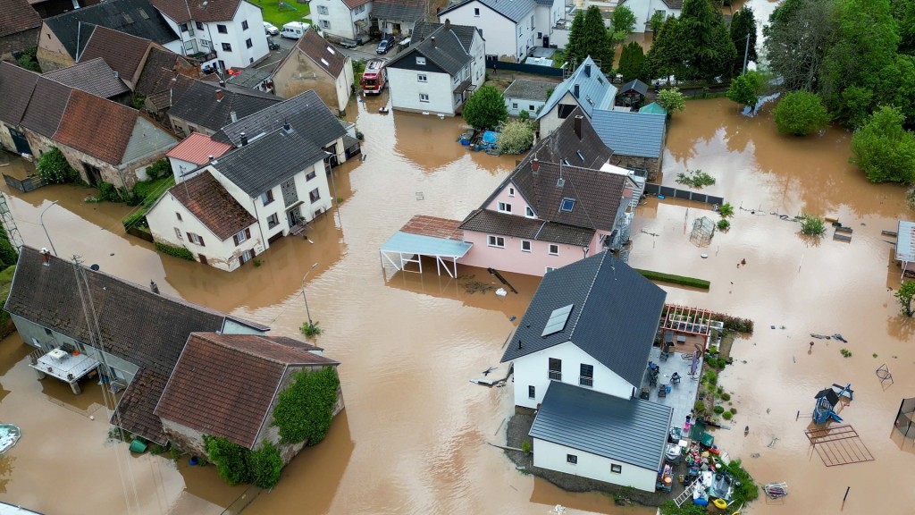 In der Gegend um Blieskastel stehen am Samstag, 18.05.2024, zahlreiche Häuser unter Wasser.In der Gegend um Blieskastel stehen am Samstag, 18.05.2024, zahlreiche Häuser unter Wasser.