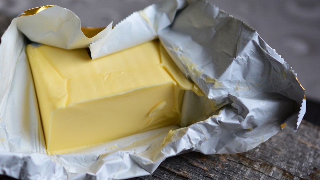 Foto: Eine offene Packung Butter