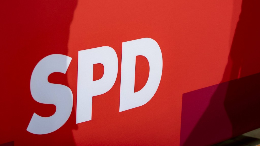 Schatten über dem Logo der SPD.