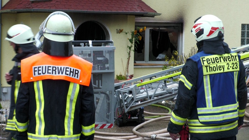 Foto: Brand eines Einfamilienhauses in Theley.