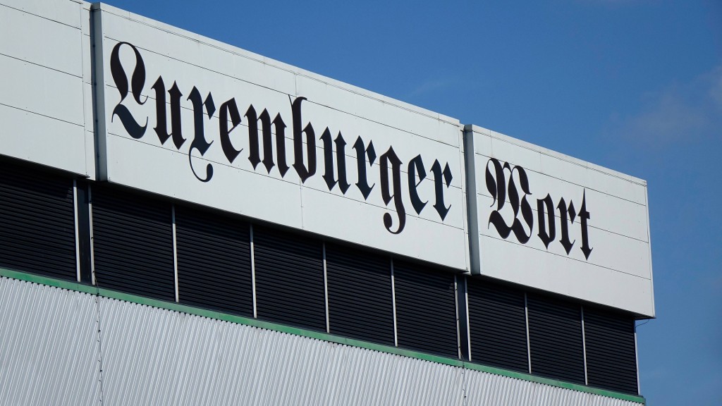 Schriftzug vom Luxemburger Wort 