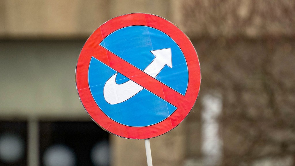 Demonstrations-Schild mit dem durchgestrichenen Logo der AfD