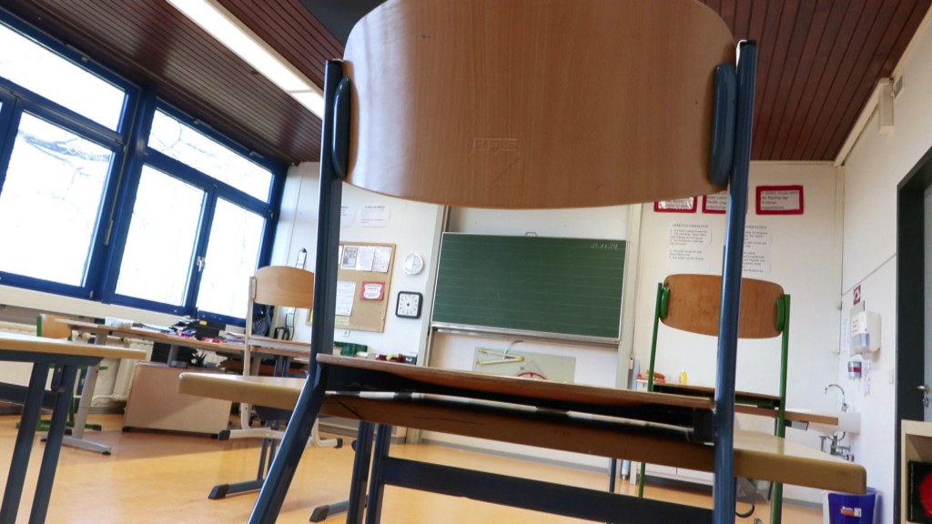 Ein leerer Klassensaal