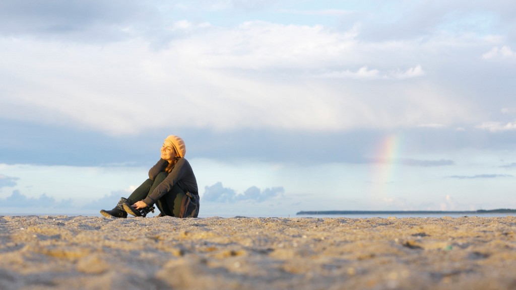 Frau am Strand