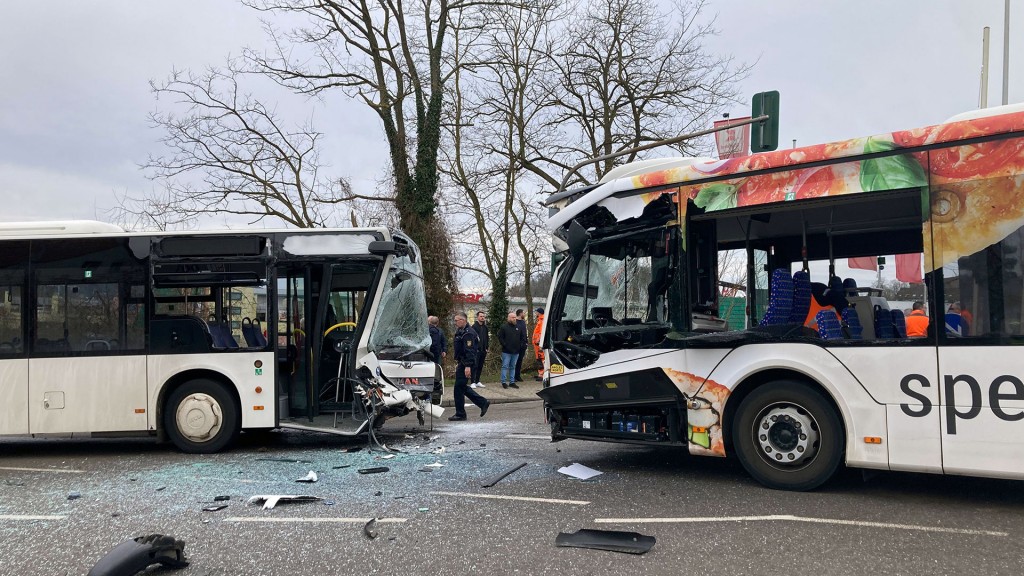 Busunfall am Saarbasar Saarbrücken