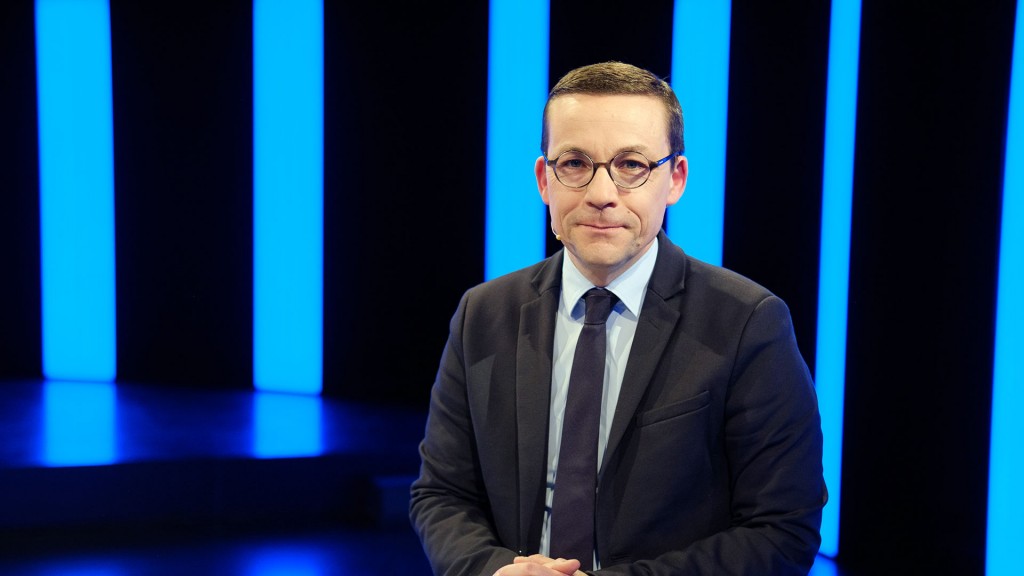 Roland Theis (CDU) bei der TV-Debatte vor der Bundestagswahl im SR