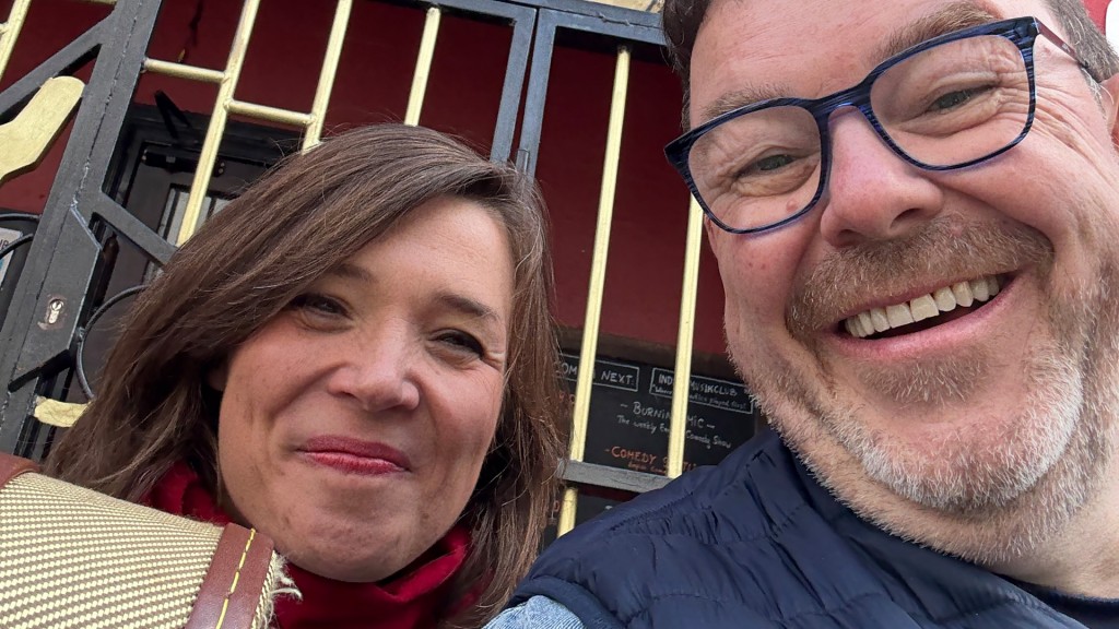 Selfie mit Stefanie Hempel und Christian Job