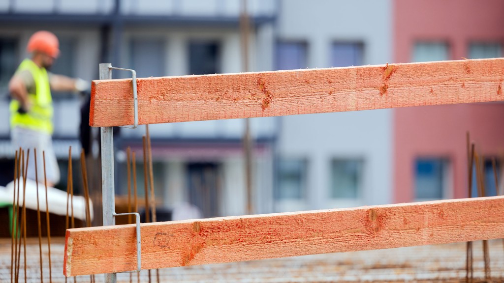 Baustelle eines Wohngebäudes