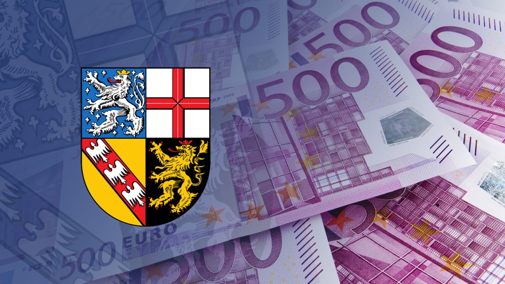 Euroscheine mit dem Wappen des Saarlandes