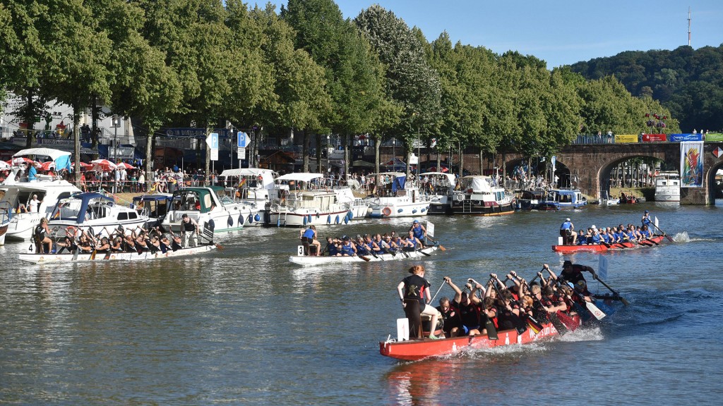 Drachenbootrennen beim Saarspektakel in Saarbrücken