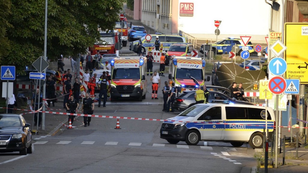Großeinsatz von Polizei und Rettungskräften in der Völklinger Innenstadt