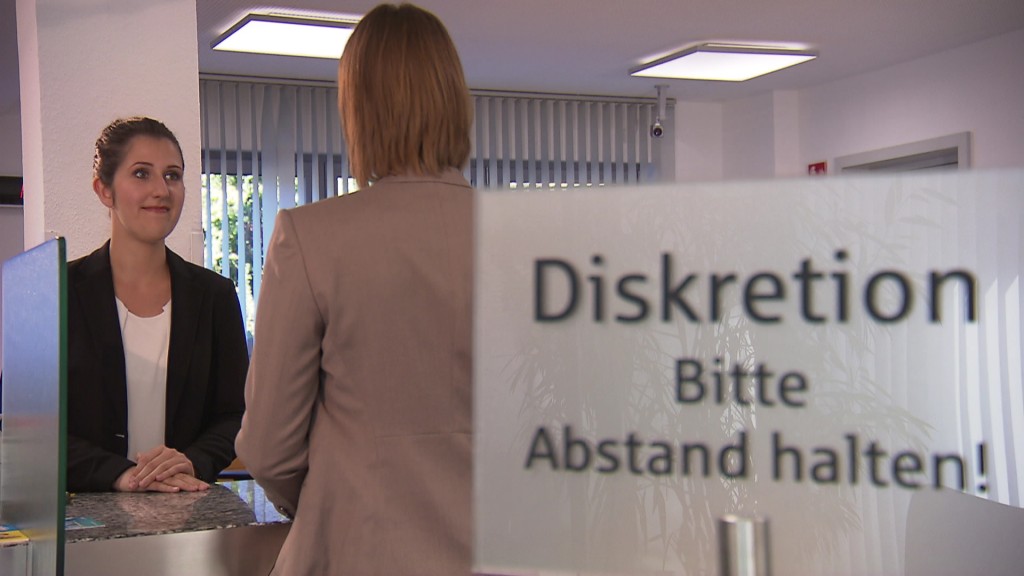 In einer Bank