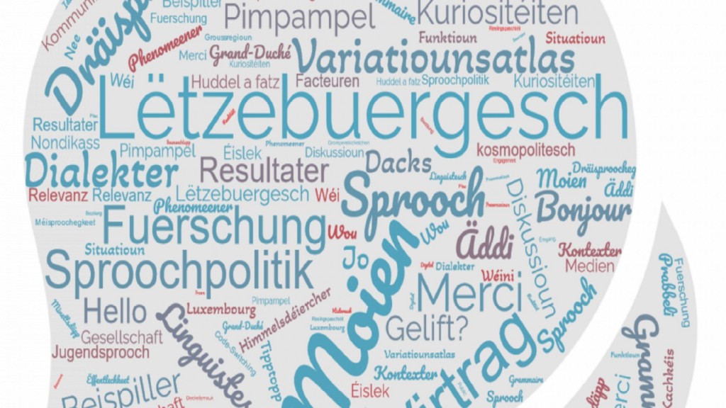 Collage zur luxemburgischen Sprache 