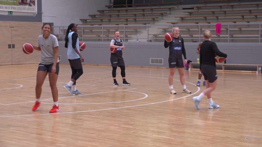Die Saarlouiser Royals beim Training