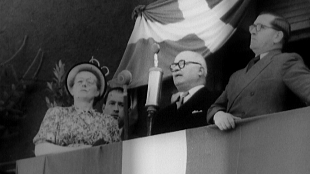 Foto: Johannes Hoffmann hält eine Rede