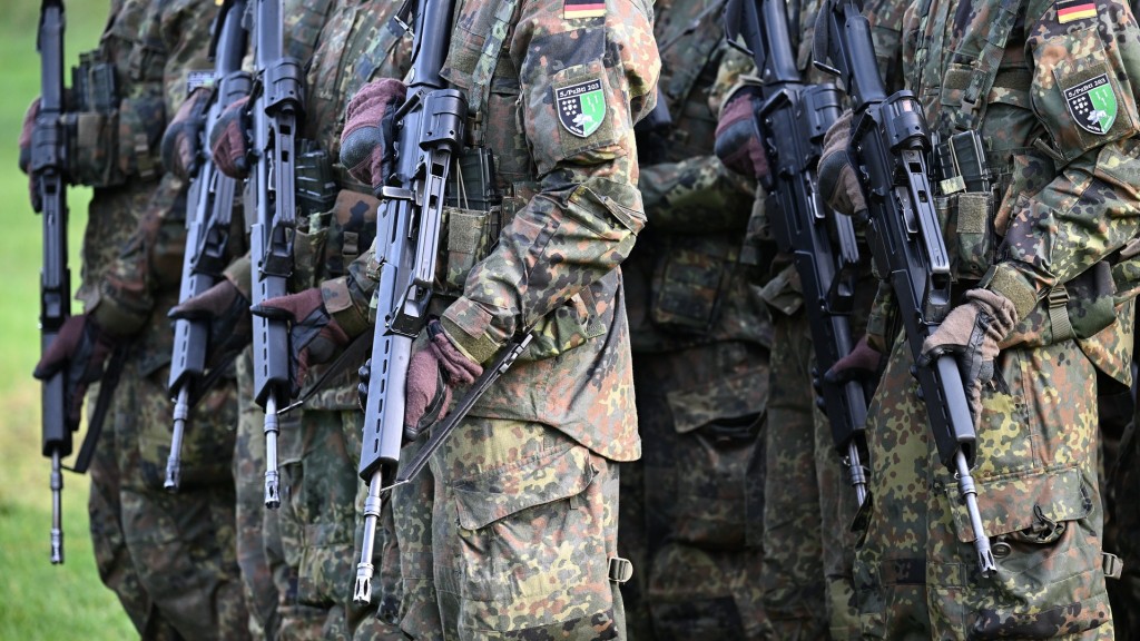 Foto: Rekruten der Bundeswehr bei der Schießausbildung