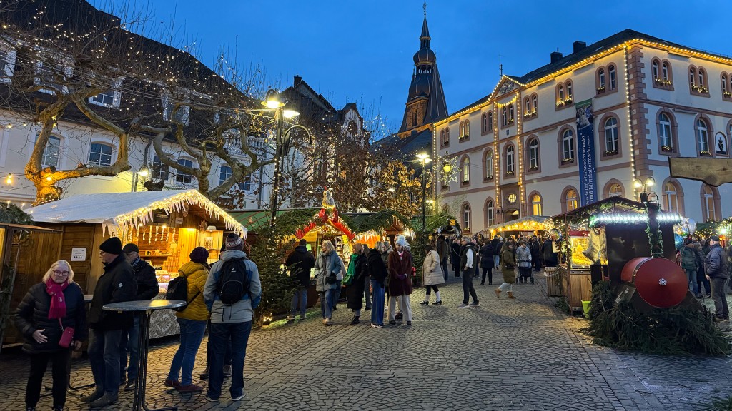 Auf dem Weihnachtsmarkt in St. Wendel