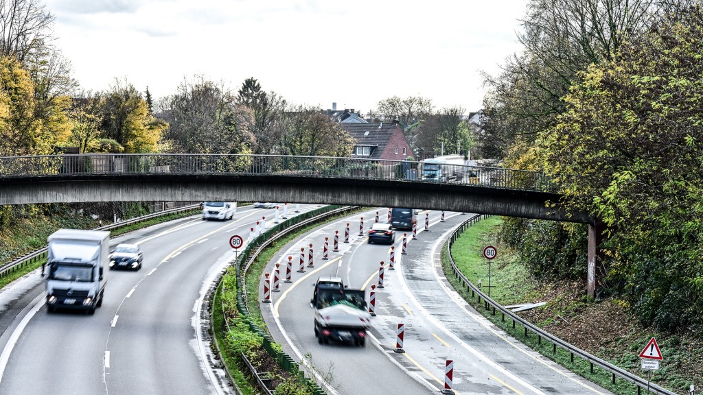 Symbolbild: Baustelle auf einer Autobahn