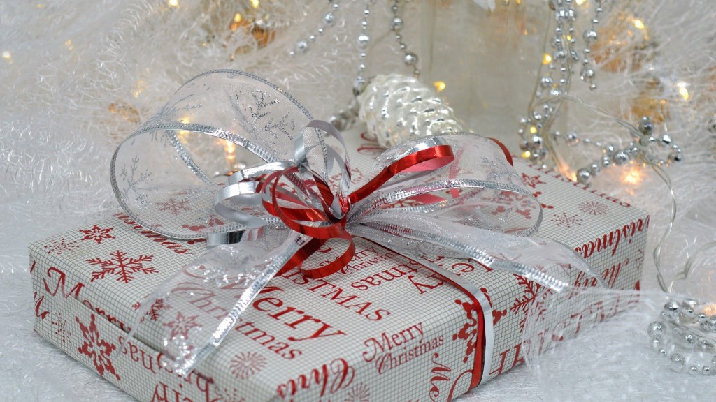 Ein als Weihnachtsgeschenk verpacktes Buch