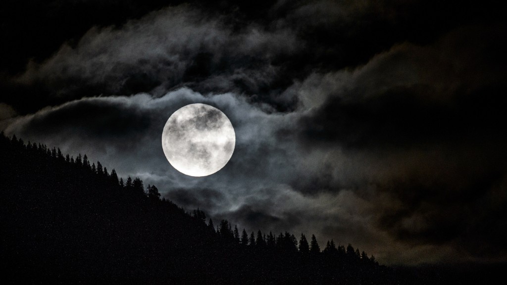 Vollmond am Nachthimmel