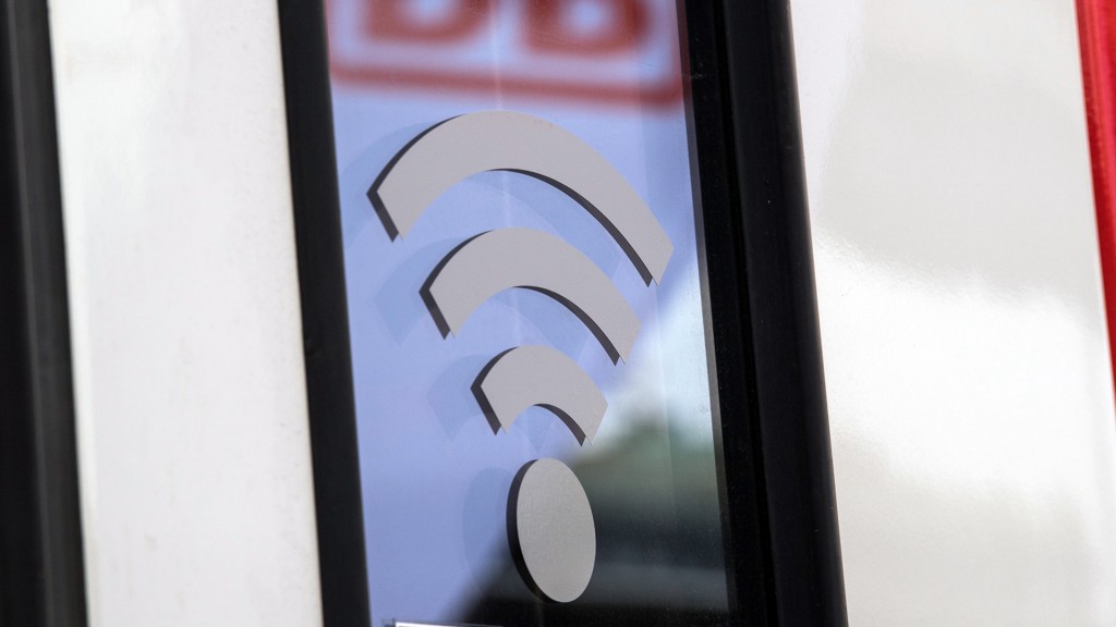 Foto: Wlan-Symbol an einem Regio-Zug