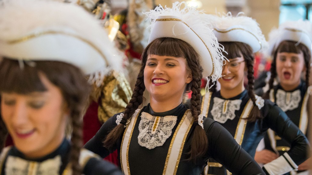 Gardetänzerinnen in einer Faschings-Veranstaltung