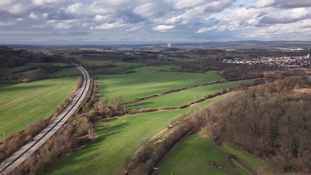Blick auf Landschaft bei Schwarznacker und Schwarzenbach bei Homburg