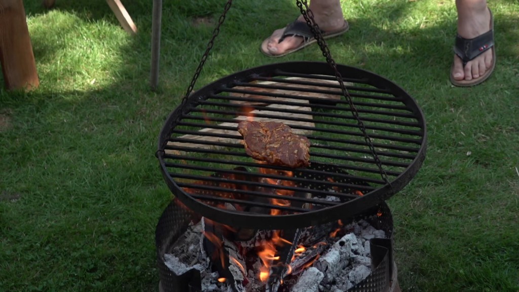 Fleisch auf einem Schwenker